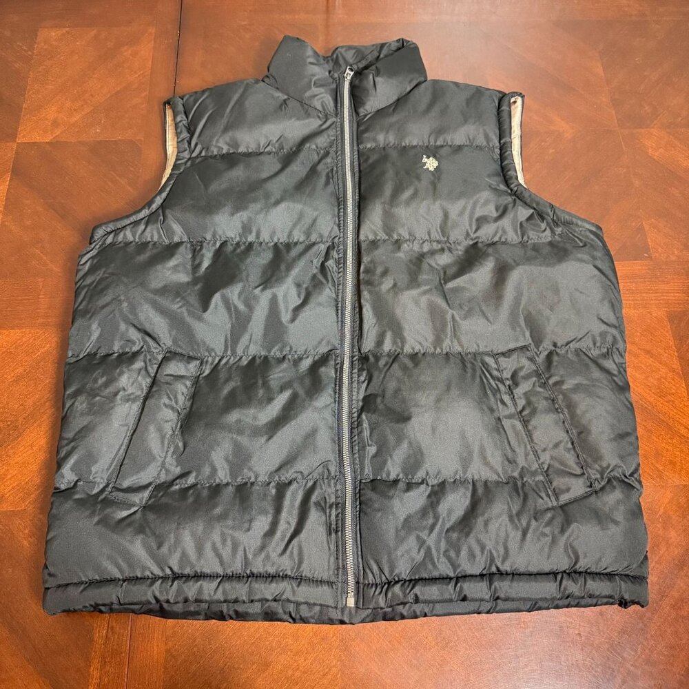 U.S. Polo Assn.‎ Mens Black Puffer Vest Size L